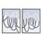 Stupell Industries Contrasting Wave Line Abstract Blue Nautical Painting Framed Wall Art